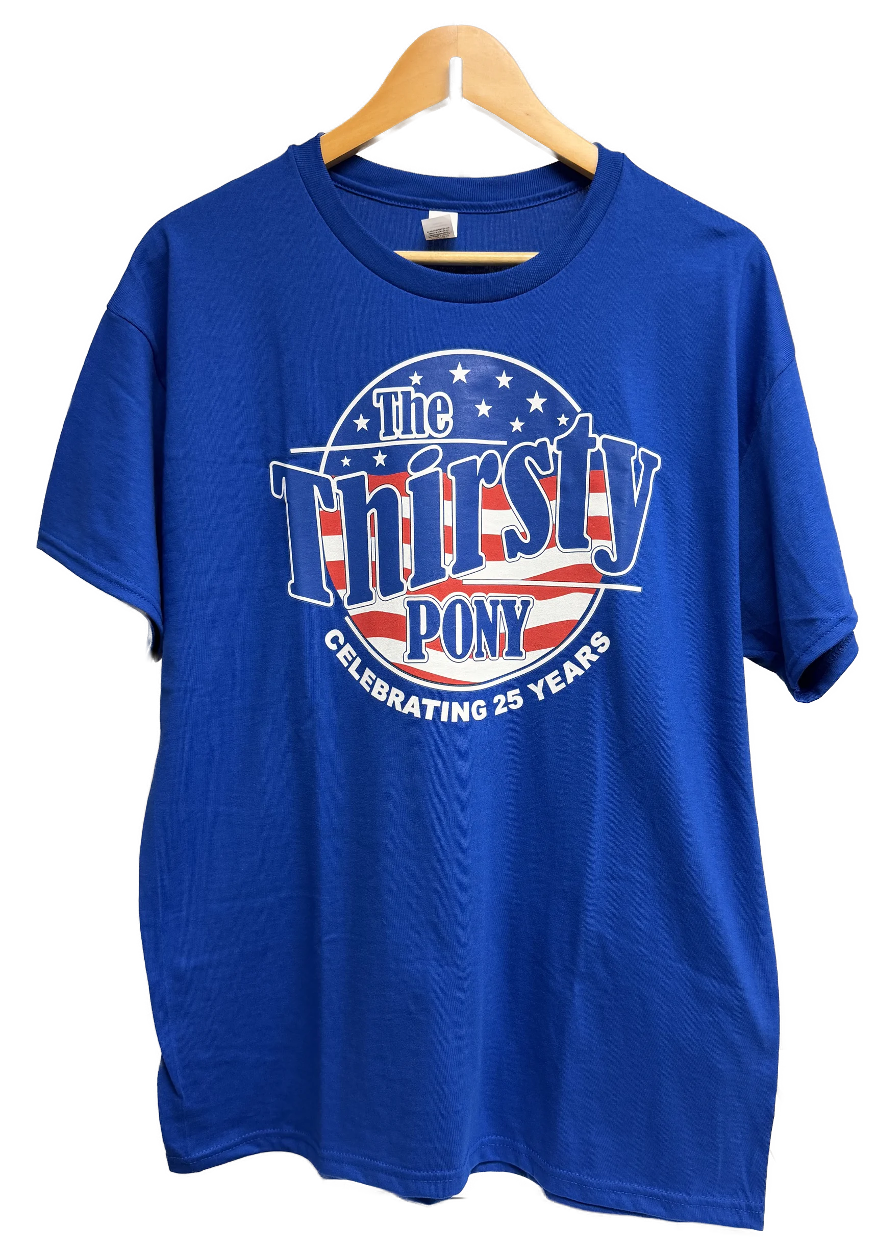 25th Anniversary Thirsty Pony Tee w/ Multi-Color Commemorative Logo - Image 7